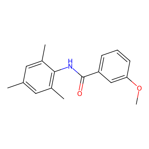 3-methoxy-N-(2,4,6-trimethylphenyl)benzamide structure