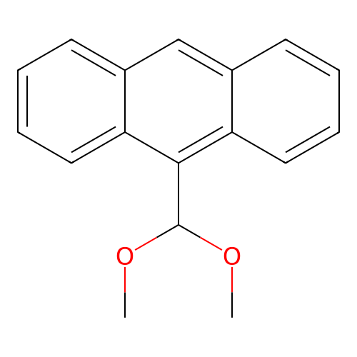 9-(Dimethoxymethyl)anthracene structure