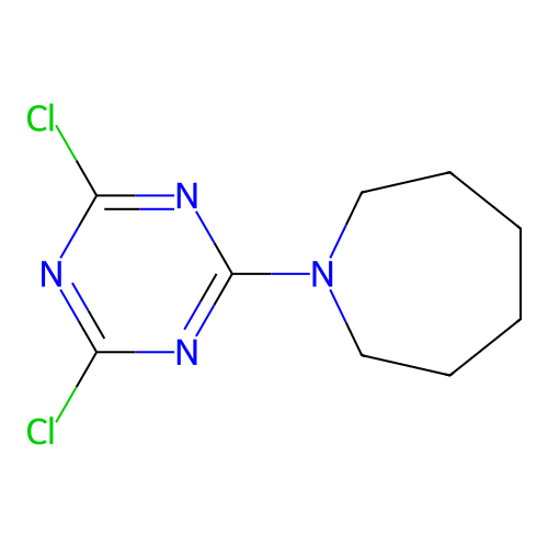 1H-Azepine, 1-(4,6-dichloro-1,3,5-triazin-2-yl)hexahydro- structure
