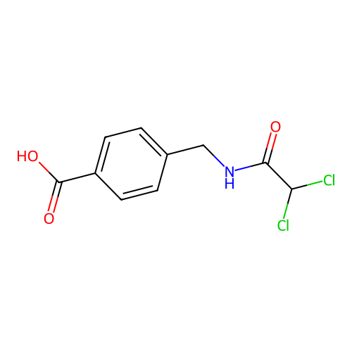 4-[[(2,2-dichloroacetyl)amino]methyl]benzoic Acid structure