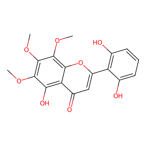 5,2',6'-Trihydroxy-6,7,8-trimethoxyflavone structure