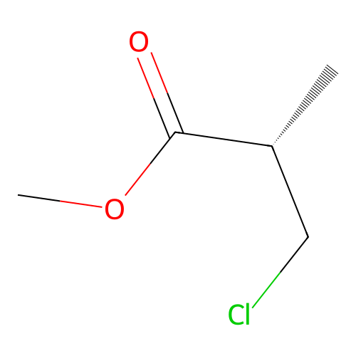 Propanoic acid, 3-chloro-2-methyl-, methyl ester, (2S)-(9CI) structure