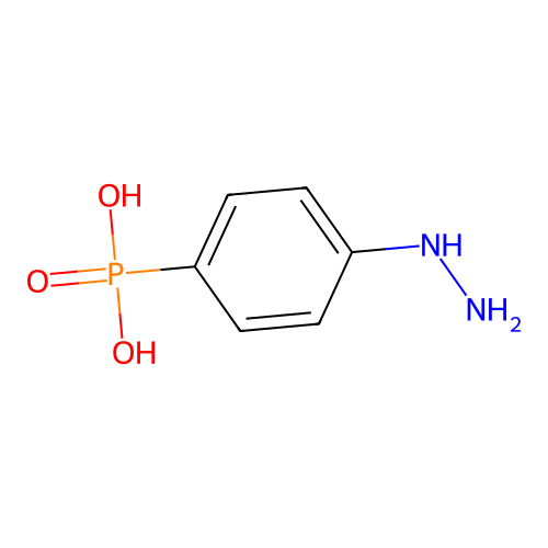 Phosphonic acid, (p-hydrazinophenyl)- structure