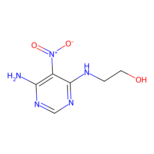 2-((6-Amino-5-nitropyrimidin-4-yl)amino)ethanol structure