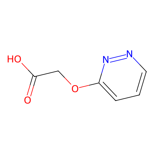 (Pyridazin-3-yloxy)acetic acid structure