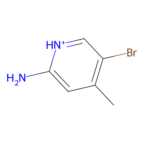 5-Bromo-4-methylpyridin-1-ium-2-amine structure