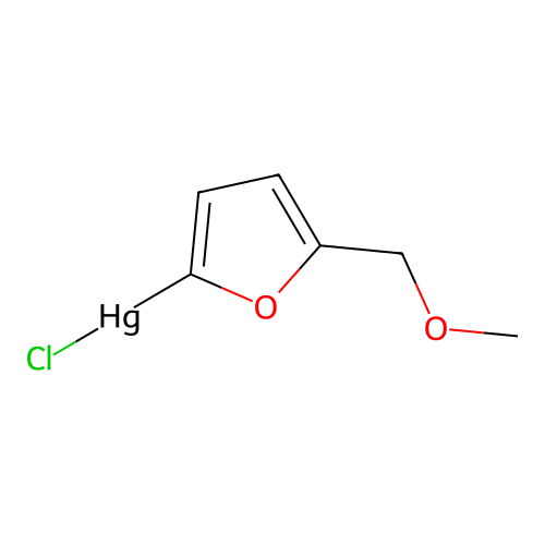 2-(Chloromercuri)-5-(methoxymethyl)furan structure