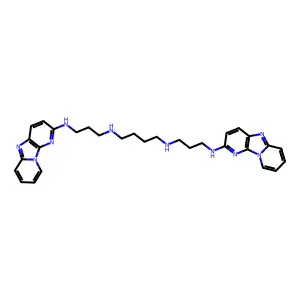 1,4-Butanediamine, N,N'-bis(3-(dipyrido(1,2-a:3',2'-d)imidazol-2-ylamino)propyl)- structure