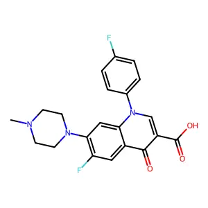 二氟沙星 structure
