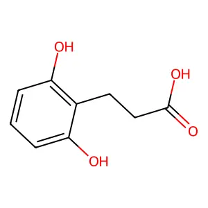 3-(2,6-dihydroxyphenyl)propanoic Acid structure