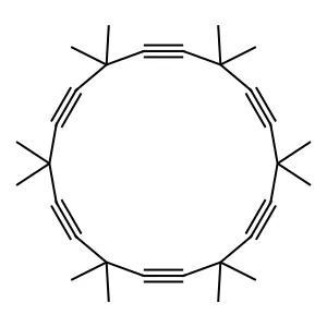 Dodecamethyl-(6)pericyclyne structure