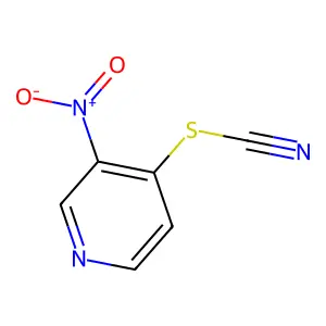 Thiocyanic acid, 3-nitro-4-pyridinyl ester structure