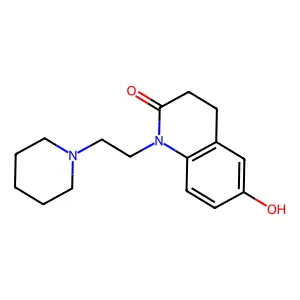 Carbostyril, 3,4-dihydro-6-hydroxy-1-(2-piperidinoethyl)- structure