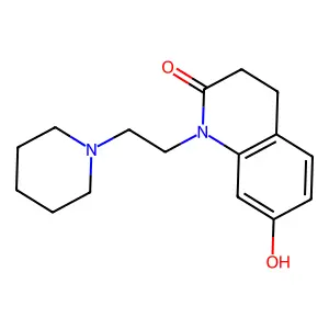 Carbostyril, 3,4-dihydro-7-hydroxy-1-(2-piperidinoethyl)- structure