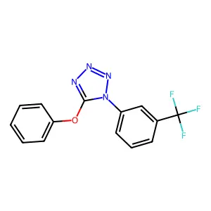 1H-Tetrazole, 5-phenoxy-1-(3-(trifluoromethyl)phenyl)- structure