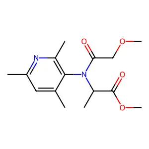 L-Alanine, N-(methoxyacetyl)-N-(2,4,6-trimethyl-3-pyridinyl)-, methyl ester structure