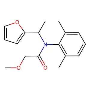 N-(2,6-dimethylphenyl)-N-[1-(furan-2-yl)ethyl]-2-methoxyacetamide structure