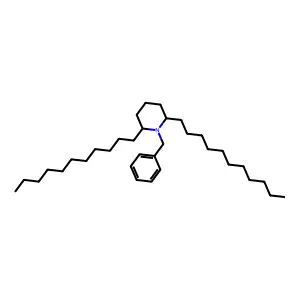 Piperidine, 1-(phenylmethyl)-2,6-diundecyl-, cis- structure