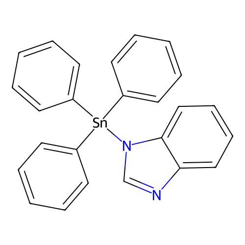 Benzimidazole, 1-(triphenylstannyl)- structure