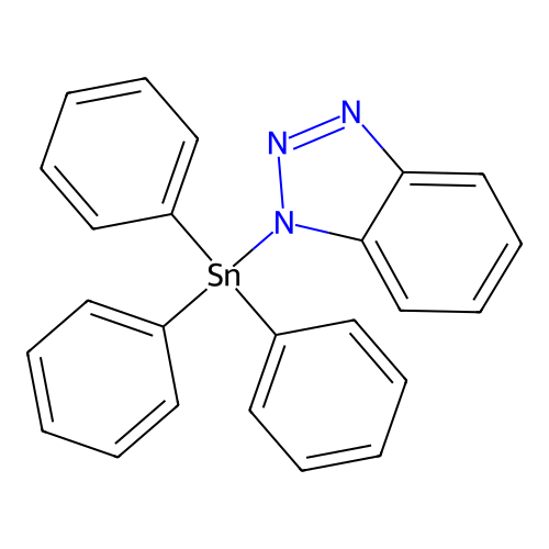 Benzotriazol-1-yl(triphenyl)stannane structure