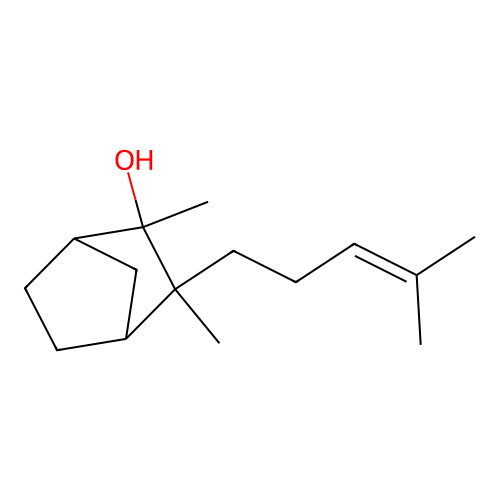 2,3-Dimethyl-3-(4-methyl-3-pentenyl)-2-norbornanol structure