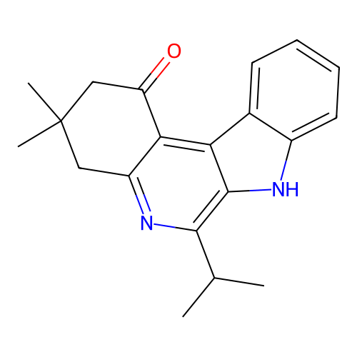 3,3-dimethyl-6-propan-2-yl-4,7-dihydro-2H-indolo[2,3-c]quinolin-1-one structure