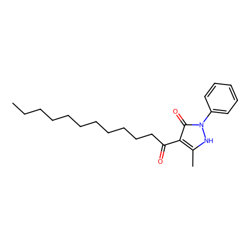 3H-Pyrazol-3-one, 1,2-dihydro-5-methyl-4-(1-oxododecyl)-2-phenyl- structure