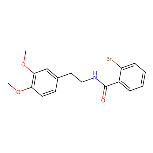 2-bromo-N-[2-(3,4-dimethoxyphenyl)ethyl]benzamide structure