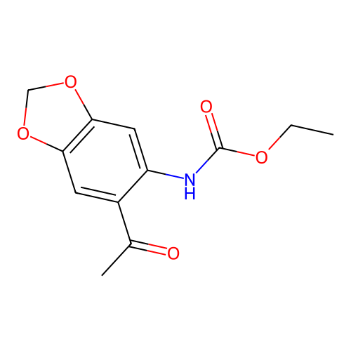 Ethyl (6-acetyl-1,3-benzodioxol-5-yl)carbamate structure