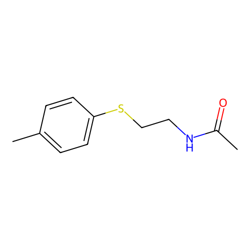 N-{2-[(4-methylphenyl)sulfanyl]ethyl}acetamide structure