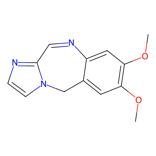 5H-Imidazo(2,1-c)(1,4)benzodiazepine, 7,8-dimethoxy- structure