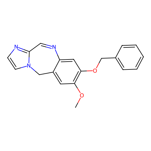 5H-Imidazo(2,1-c)(1,4)benzodiazepine, 8-benzyloxy-7-methoxy- structure