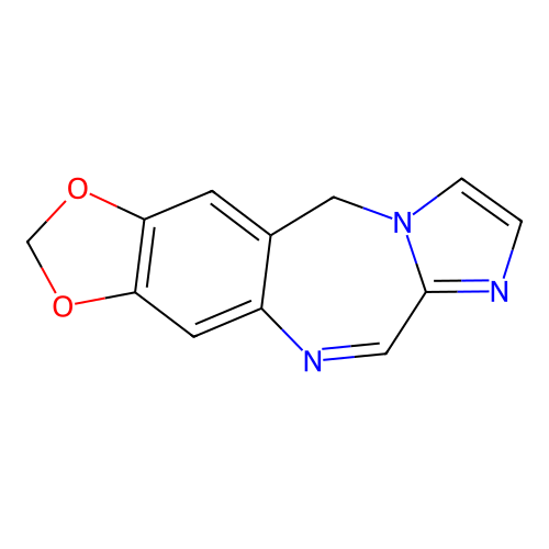 11H-1,3-Dioxolo(4,5-h)imidazo(2,1-c)(1,4)benzodiazepine structure