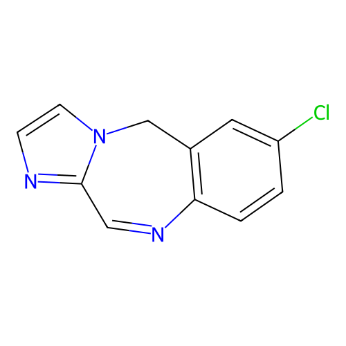 5H-Imidazo(2,1-c)(1,4)benzodiazepine, 7-chloro- structure