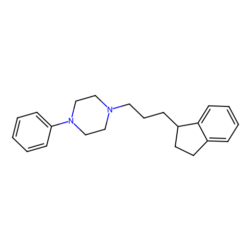 Piperazine, 1-(3-(2,3-dihydro-1H-inden-1-yl)propyl)-4-phenyl- structure
