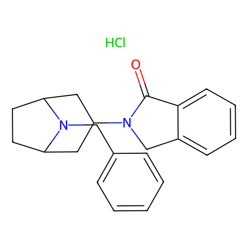 (Benzyl-8 beta-isoindolinone-1 yl-2)-3 aza-8 bicyclo(3.2.1)octane chlorhydrate [French] structure