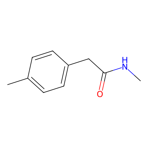 N-methyl-2-(4-methylphenyl)acetamide structure