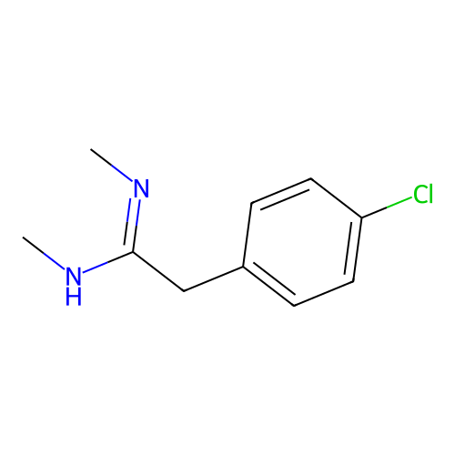 2-(4-chlorophenyl)-N,N'-dimethylethanimidamide structure
