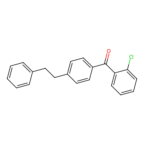 Benzophenone, 2-chloro-4'-phenethyl- structure