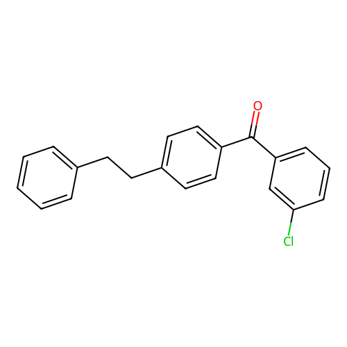 Benzophenone, 3-chloro-4'-phenethyl- structure