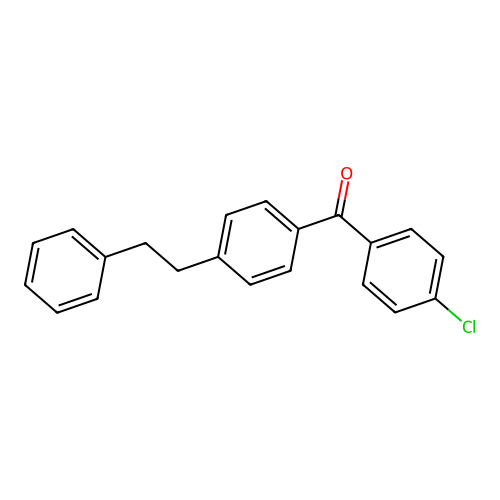 Benzophenone, 4-chloro-4'-phenethyl- structure
