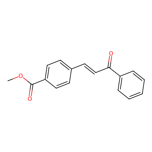 Methyl-4-(3-oxo-3-phenylpropenyl)-benzoate structure