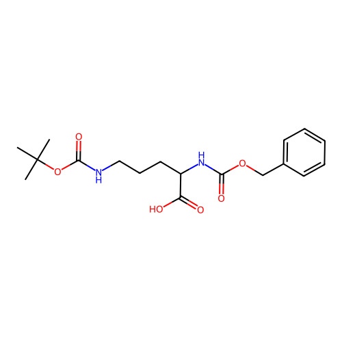 Z-DL-Orn(Boc)-OH structure