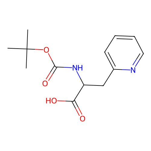 2-tert-Butoxycarbonylamino-3-pyridin-2-yl-propionic acid structure