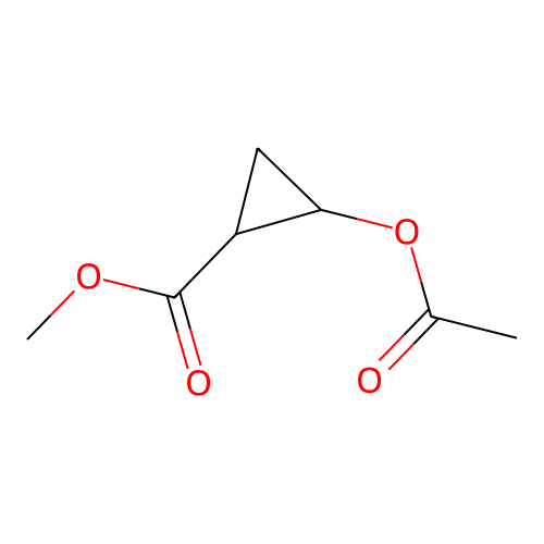 2-(Acetyloxy)cyclopropanecarboxylic acid methyl ester structure