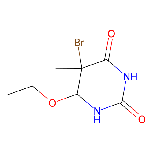 5-Bromo-6-ethoxy-5-methyl-dihydro-pyrimidine-2,4-dione structure