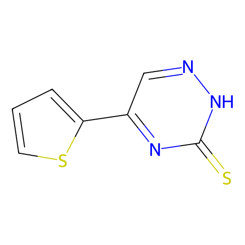 as-Triazine-3-thiol, 5-(2-thienyl)- structure
