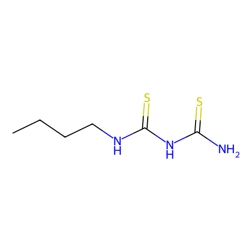 Biuret, 1-butyl-2,4-dithio- structure