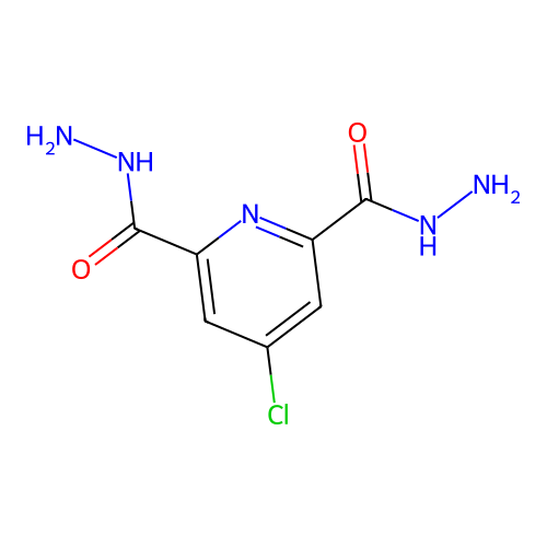4-Chloropyridine-2,6-dicarbohydrazide structure