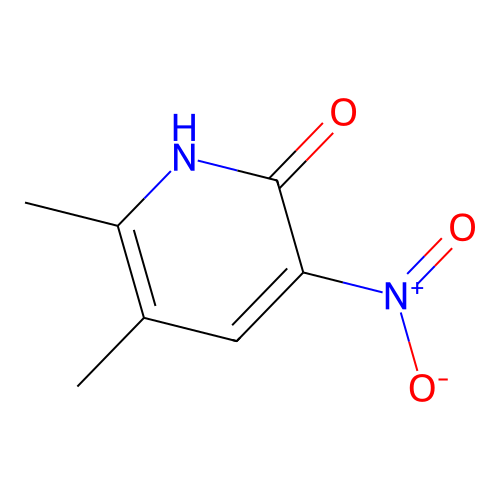 5,6-Dimethyl-3-nitro-1,2-dihydropyridin-2-one structure